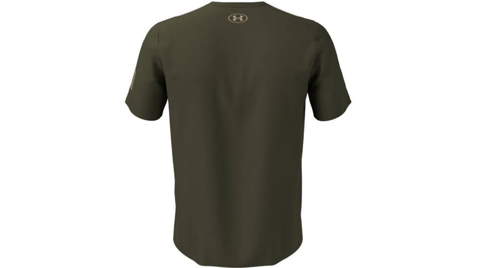 Under Armour New Freedom Logo T-Shirt - Mens, Marine OD Green, Large, 1370811390LG