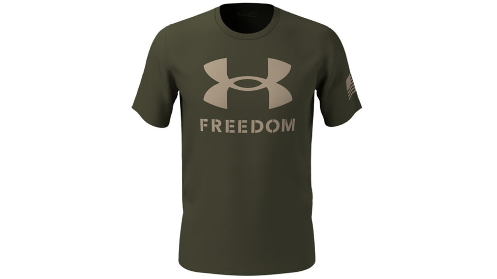Under Armour Freedom Logo T-Shirt - Men's, Marine OD Green, Large, 1370811390LG
