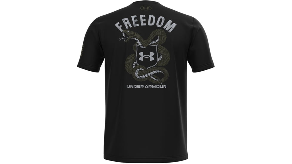 Under Armour Freedom Snake T-Shirt - Men's, Black, 2XL, 13654380012X