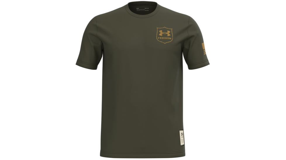 Under Armour New Freedom Snake T-Shirt - Mens, Marine OD Green, 2XL, 13654383902X