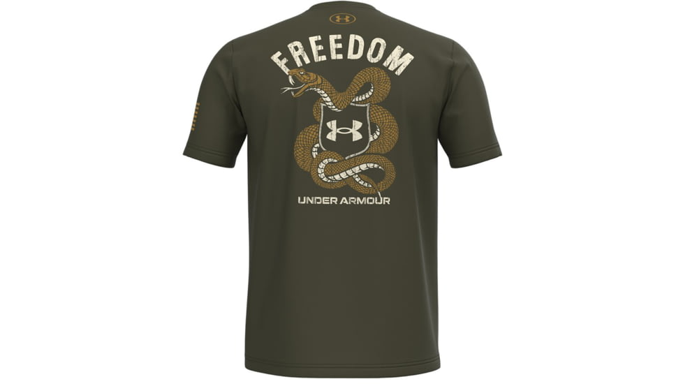 Under Armour Freedom Snake T-Shirt - Men's, Marine OD Green, 2XL, 13654383902X