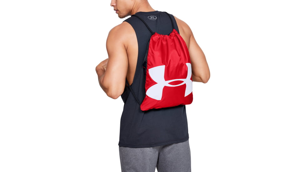 Under Armour UA Ozsee Sackpack Travel Backpack, Red, One Size Fits All, 1240539600OSFA