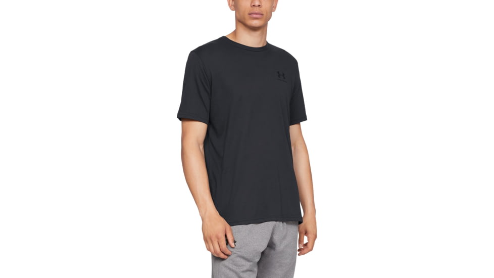 Under Armour UA Sportstyle Left Chest T-Shirt - Mens, Black, X-Large, 1326799001XL