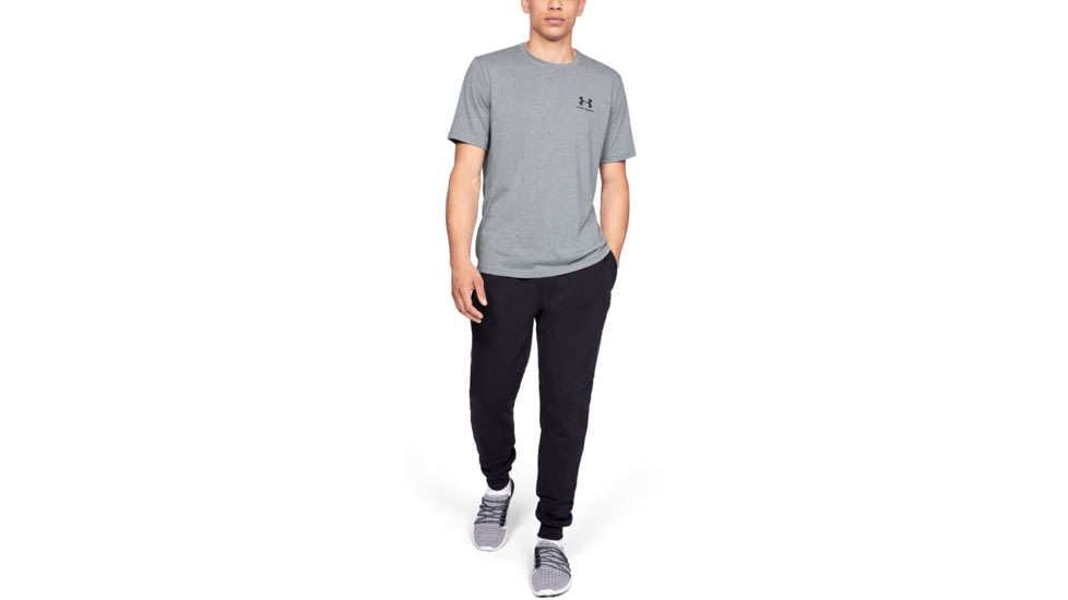 Under Armour UA Sportstyle Left Chest T-Shirt - Mens, Steel Light Heather, 3X-Large, 13267990363XL