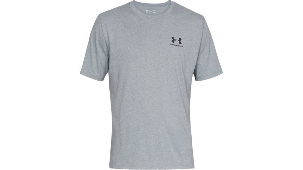 Under Armour UA Sportstyle Left Chest T-Shirt - Mens, Steel Light Heather, 3X-Large, 13267990363XL