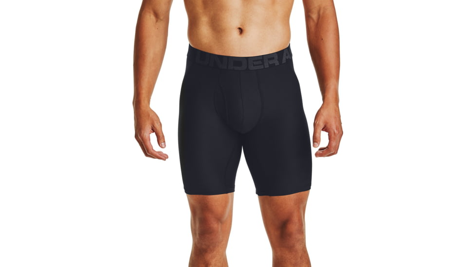 Under Armour UA Tech 9in Boxer 2 Pack - Mens, Black, Small, 1363622001SM