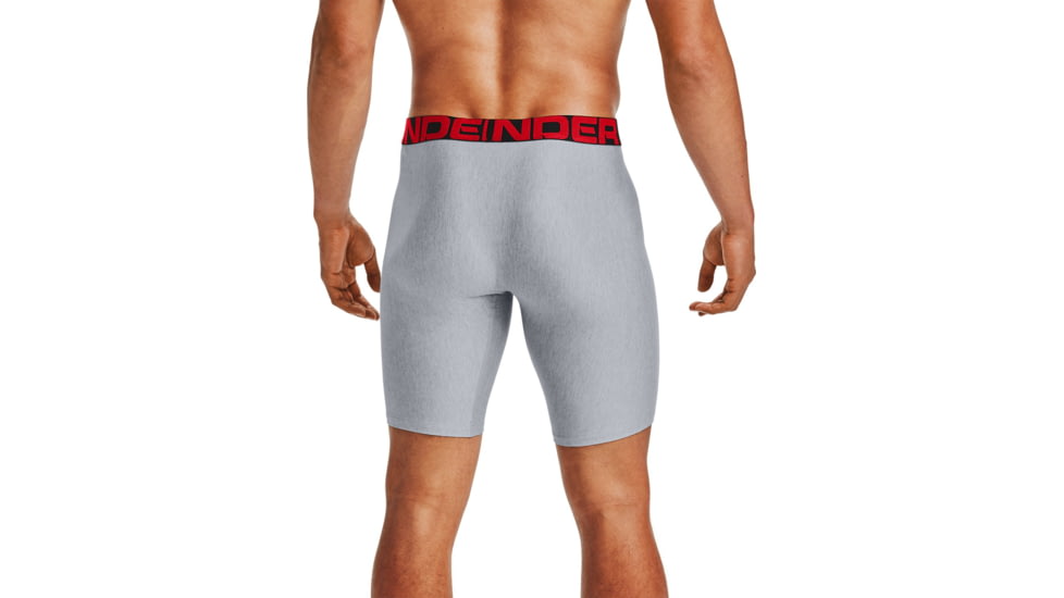 Under Armour UA Tech 9in Boxer 2 Pack - Mens, Mod Gray Light Heather, Small, 1363622011SM