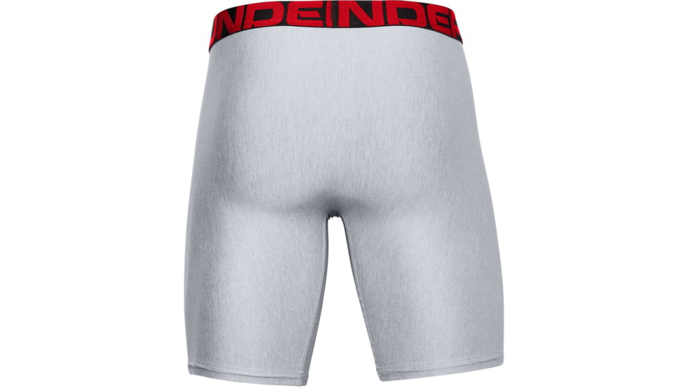 Under Armour UA Tech 9in Boxer 2 Pack - Mens, Mod Gray Light Heather, Small, 1363622011SM