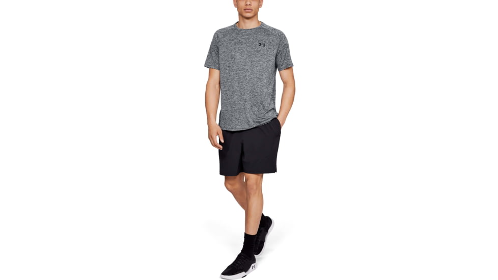 Under Armour UA Tech Short Sleeve Tee 2.0 - Mens, Black/White, 2X-Large, 13264130022X