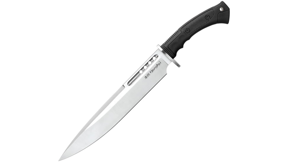 United Cutlery Honshu Boshin Toothpick Knife, 12 satin finish blade, Black TPR handle, UC3394