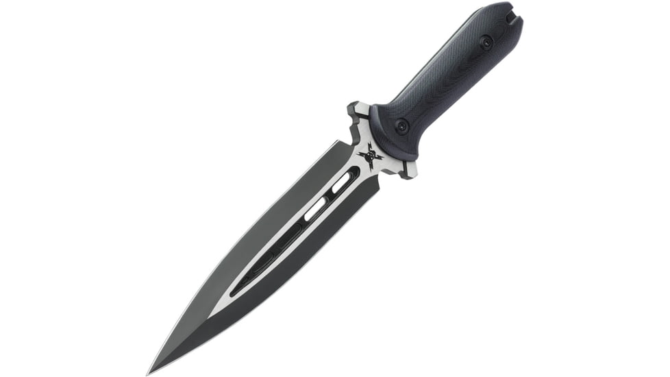 United Cutlery M48 Talon Dagger Knife, 6.88 two-tone finish double edge 2Cr13 stainless , Black G10 handle, UC3336
