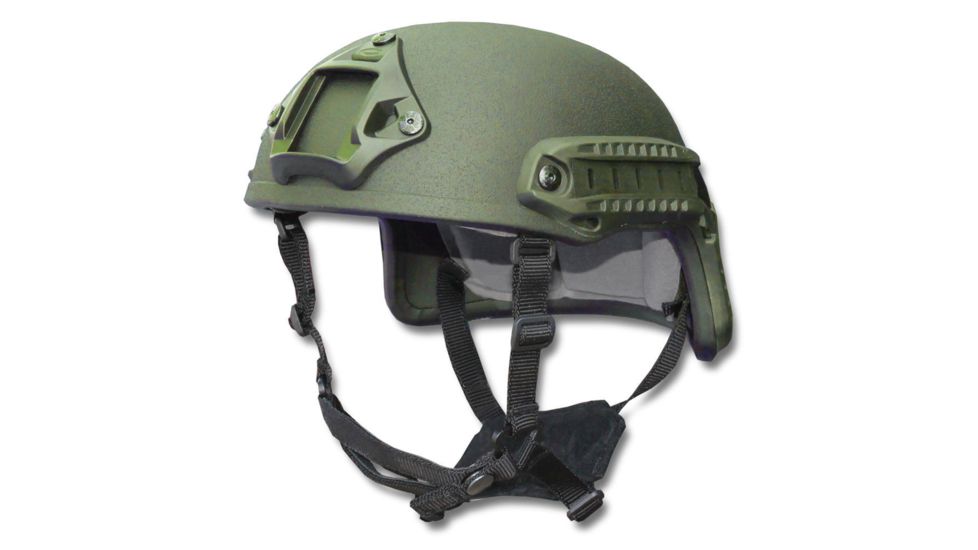 United Shield Spec Ops Delta Gen II Mid Cut Tactical Helmet, OD Green, Large, DMCG2GHL