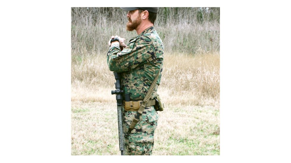 United States Tactical C4 2-to-1 Point Shock Webbing Sling, QD, Coyote, One Size, UST-SLC00402QD