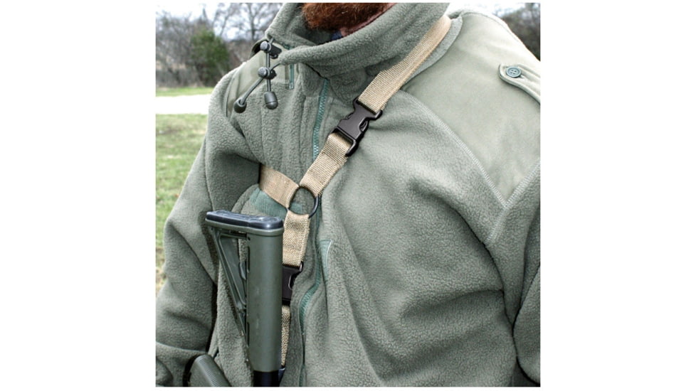 United States Tactical S1 Open Ended Single-Point Tactical Sling, 1.25in, Coyote, UST-SLS00102OE