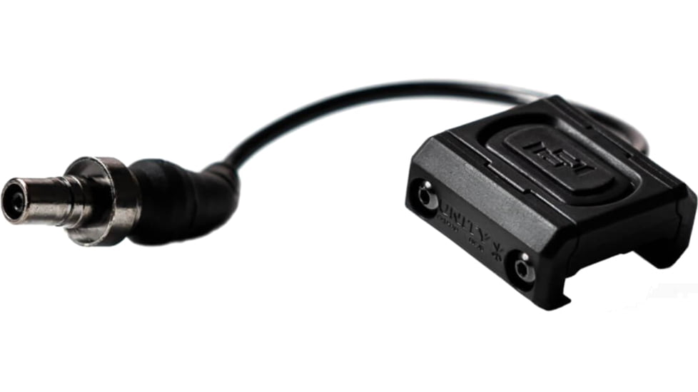 Unity Tactical Modbutton Lite Single Lead Surefire 4.5in Switch, Fits Picatinny, Anodized Finish, Black, MBLBLKSF45