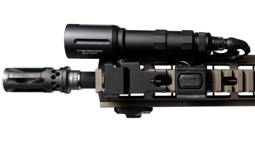 Unity Tactical Modbutton Lite Single Lead Surefire 4.5in Switch, Fits Picatinny, Anodized Finish, Black, MBLBLKSF45