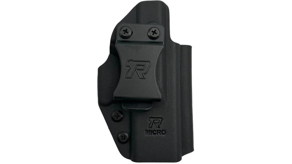 Universal Kydex, IWB Black Kydex, Belt Clip Fits Compact Sized Handguns, OWB Belt Holster, Right Hand