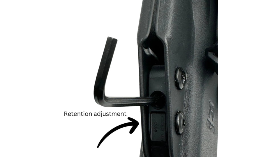 Universal Kydex, IWB Black Kydex, Belt Clip Fits Compact Sized Handguns, OWB Belt Kydex Holster, Right Hand