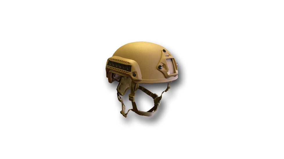 United Shield Sprint Ballistic Helmet Level IIIA w/ 4pt Harness System, Tan, Large SPRINT-IIIA-TN-LG
