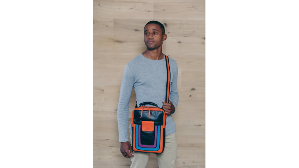 Urbn Chc Poseidon Bulletproof Bag, Orange/Black/Blue/Indigo, Medium, POSORG/002