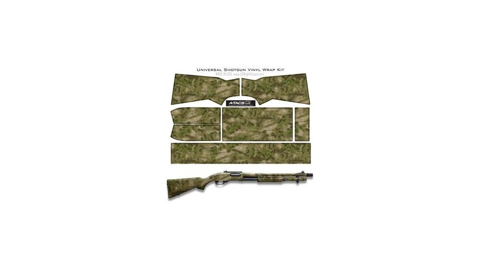 US Night Vision A-TACS Camo Pre-Cut Universal Shotgun Skin Vinyl Wrap, 20x30in, A-TACS Camo FG 116521