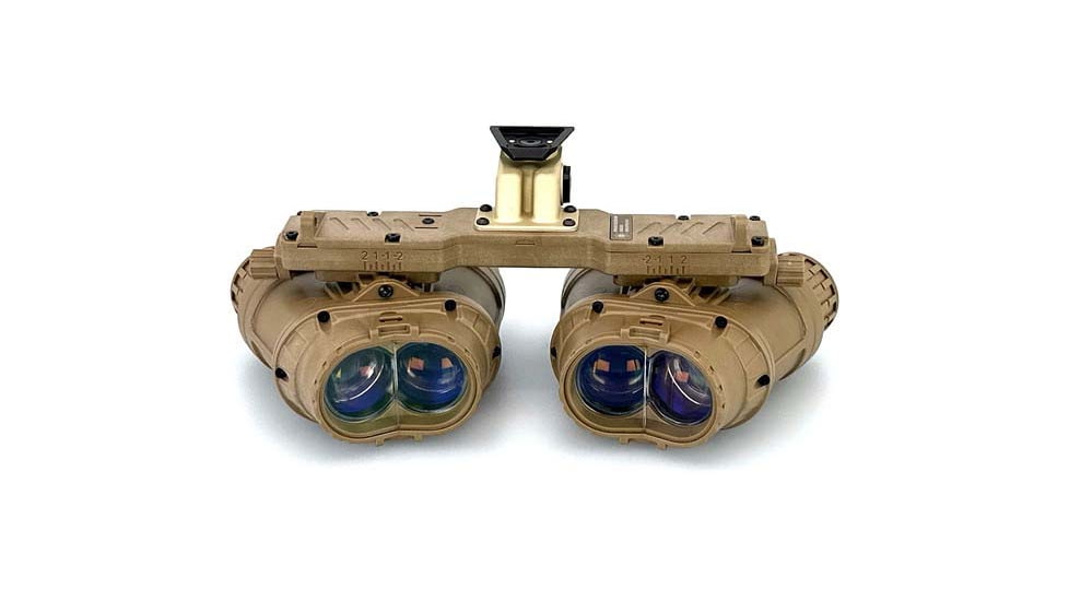 US Night Vision ARGUS Panoramic Night Vision Goggle - Gen III White Phosphor, FDE, 8x6x5in, APNVG-E-WP