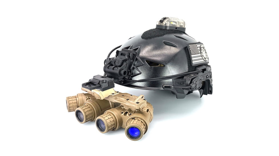 US Night Vision ARGUS Panoramic Night Vision Goggle - Gen III White Phosphor, FDE, 8x6x5in, APNVG-E-WP