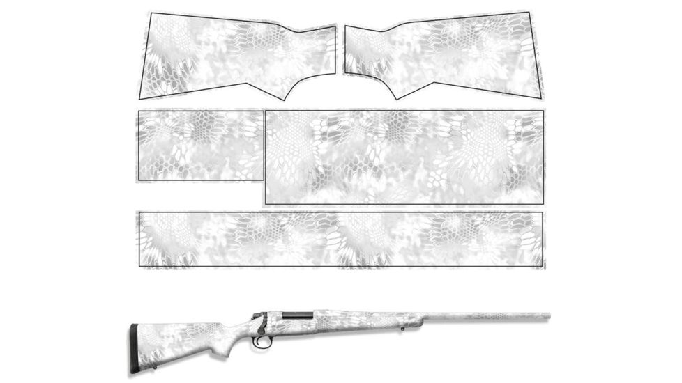 US Night Vision KRYPTEK Camo Pre-Cut Universal Rifle Skin Vinyl Wrap, 20x30in, Kryptek Yeti 036532