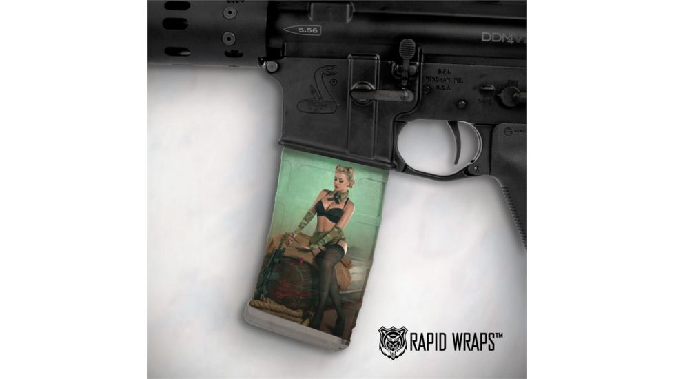 US Night Vision Mag Wraps AR Rifle 30-Shot Magazine Hot Shots Calendar 2013, Emily May 021006