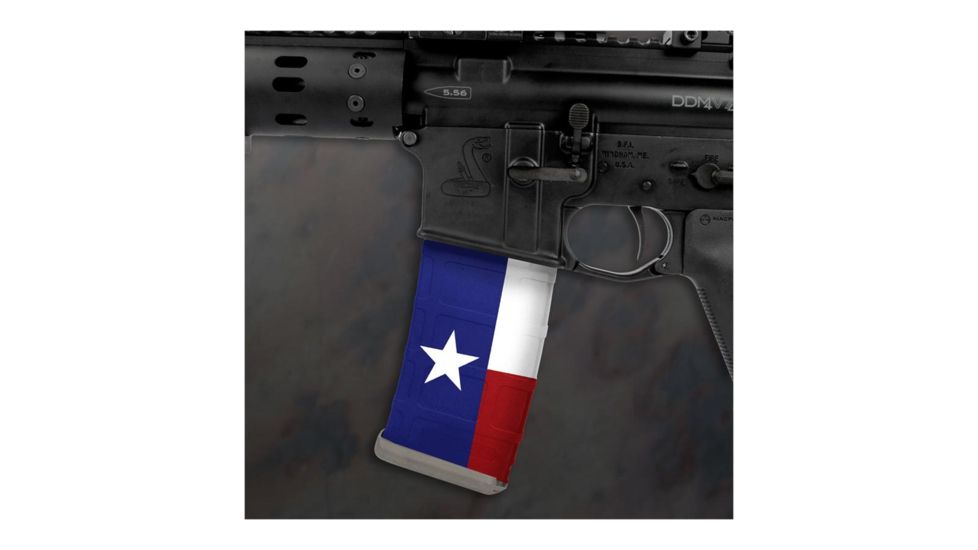 US Night Vision Mag Wraps Rapid Wraps AR Mag Flag Pattern, Texas State Flag, Red White Blue 026551