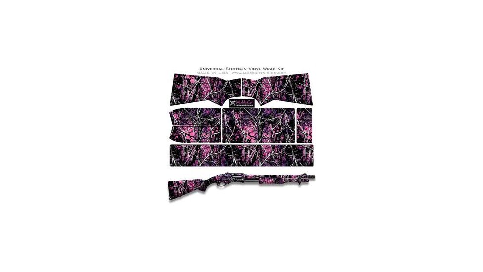 US Night Vision Moon Shine Camo Pre-Cut Universal Shotgun Skin Vinyl Wrap, 20x30in, Muddy Girl 015040