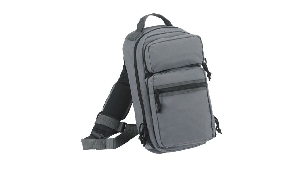 US Peacekeeper EDC Sling Pack - Grey  8.5in x 17in x 5.5in, Gray, 8.5&quot; x 17&quot; x 5.5&quot;, NSN NO, P51320