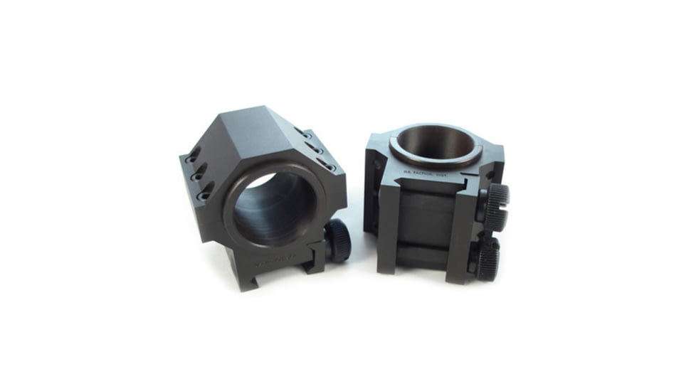 Kensight USTS Double Width Steel Scope Rings, 0.940in Low Profile, Smooth, Black, 660-641