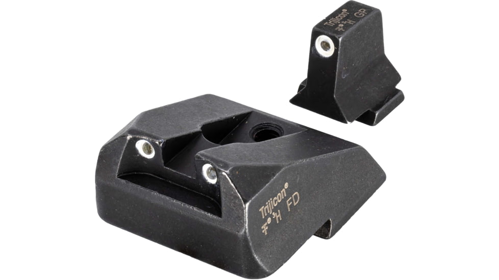 USED EDEMO Trijicon Night Sight Suppressor Set w/White Front/White Rear &amp; Green Lamps for S&amp;W M&amp;P/SD9 VE/SD40 VE, 600900, EDEMO9, EDEMO1, Condition Fair, Scratches