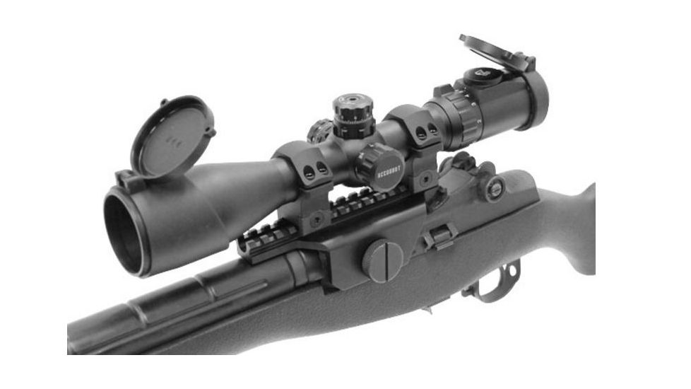UTG PRO 30mm Medium Profile P.O.I Picatinny Rifle Scope Rings, Black, 2 Pieces RWU013015