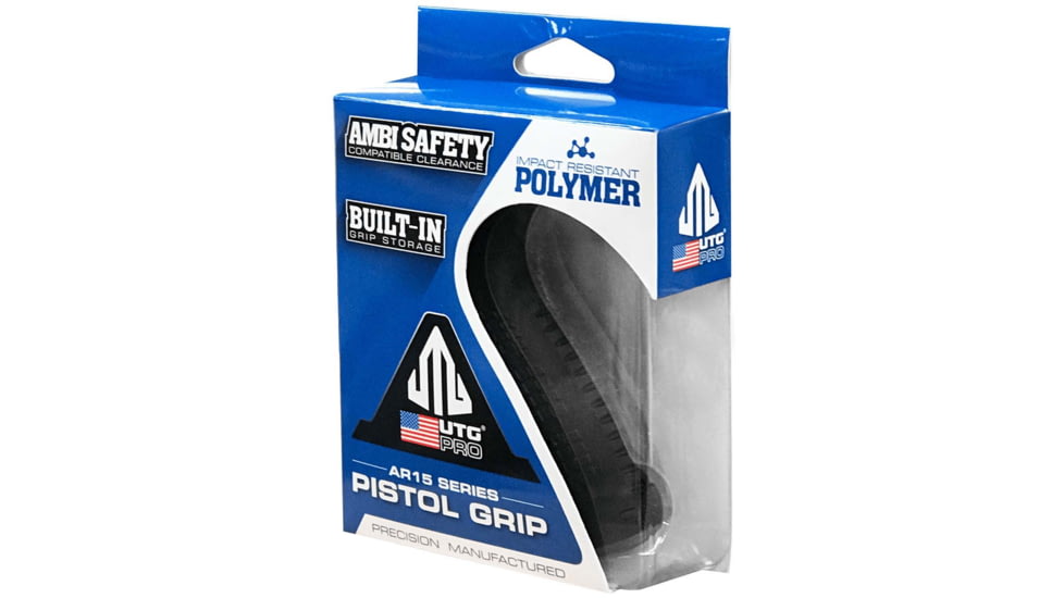 UTG Pro AR15 Ambidextrous Pistol Grip, Black, RBUPG01B