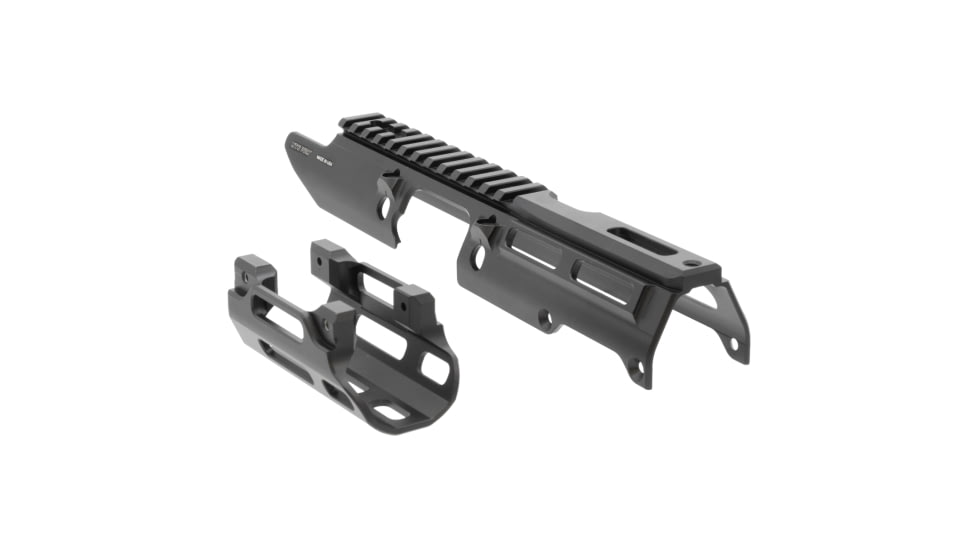 UTG Pro Drop-in Handguard/Clawmount, MP5K, Black, MTU055SSMK