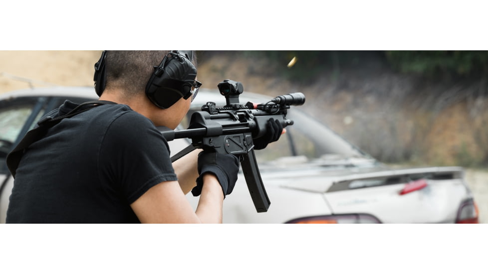 UTG Pro Extended Picatinny Claw Mount for MP5 / MP5K, Black, MTU056