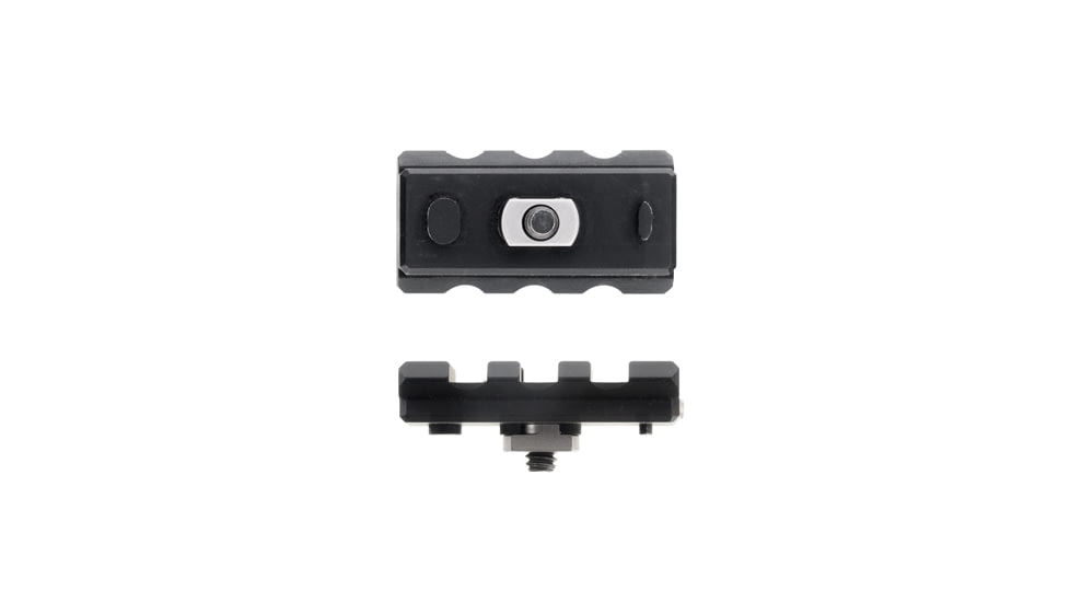 UTG Pro M-LOK 3-Slot Picatinny Rail Section, Black, MTURS10S