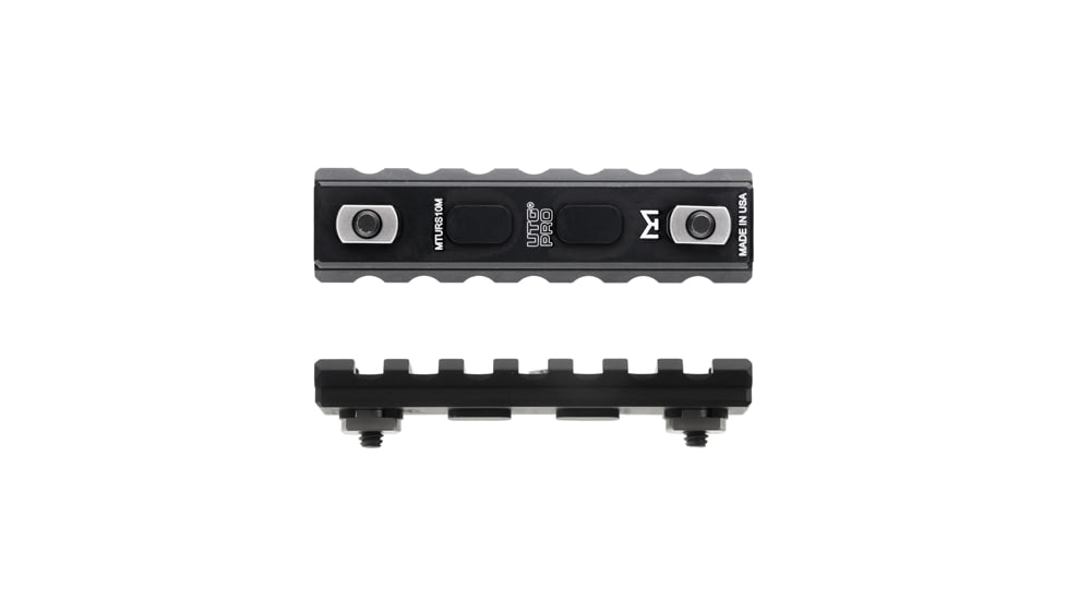 UTG Pro M-LOK 7-Slot Picatinny Rail Section, Black, MTURS10M