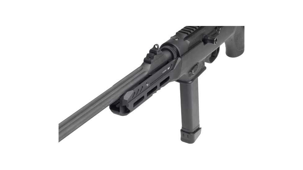 UTG Pro Super Slim M-LOK Forend for Ruger PC Carbine, 8 Slots, Matte Black Anodized 6061-T6 Aluminum, Black, MTU050SSM