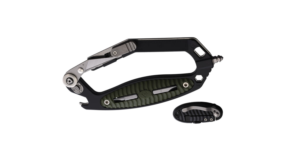 V NIVES C.R.A.B. Black Green Handle