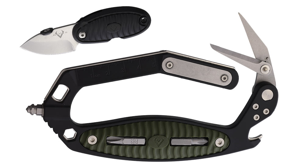 V NIVES C.R.A.B. Black Green Handle