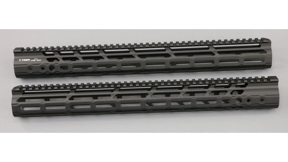V Seven Hyper-Light Handguard, AR-15, M-LOK, 18 inch, Magnesium, Black, HYPLIGHT 18ML