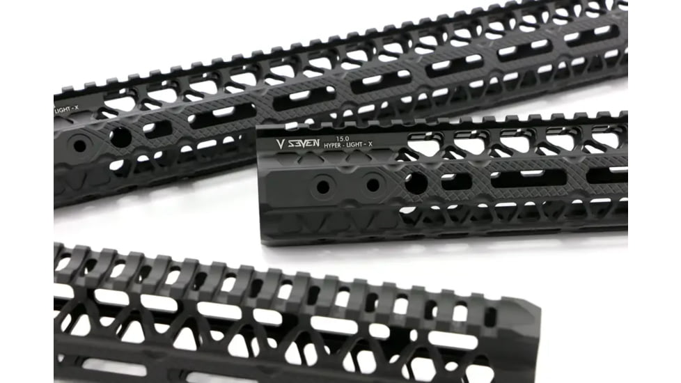 V Seven Magnesium Hyper-Lightx Series AR-15 M-LOK Handguard, 13.5in, HYPLIGHTX 13.5ML