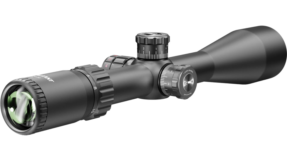 Valiant Optics Lynx Rifle Scope, 6-24x50mm, 30mm Tube, SF SIR Mil-Dot Red Illuminated Reticle, Black, VL5301