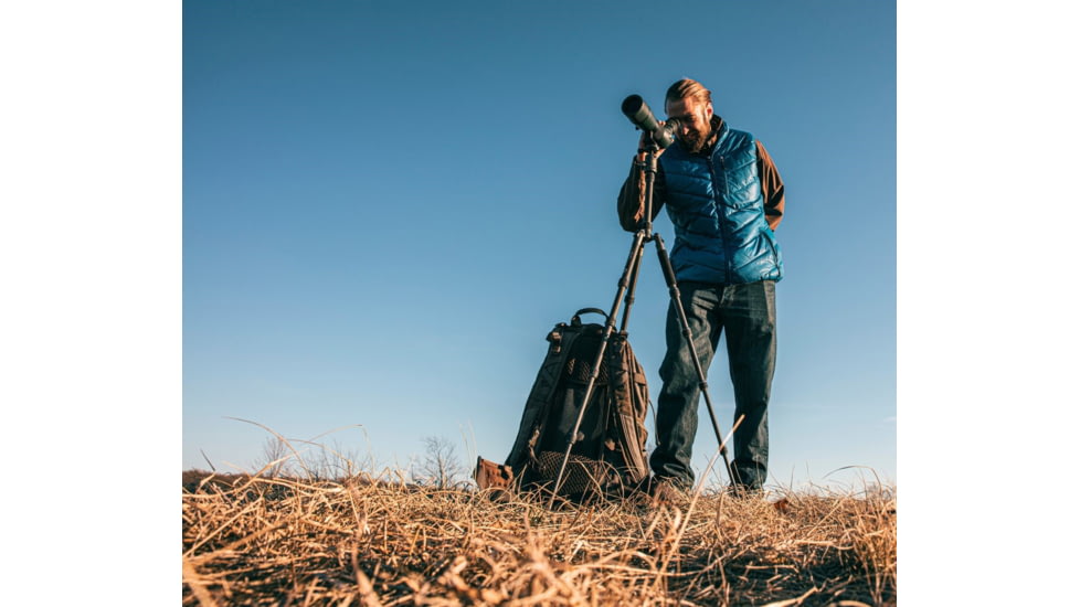 Vanguard 15-45x60 Spotting Scope, BaK4 Roof, Angled, Green, VEO HD 60A