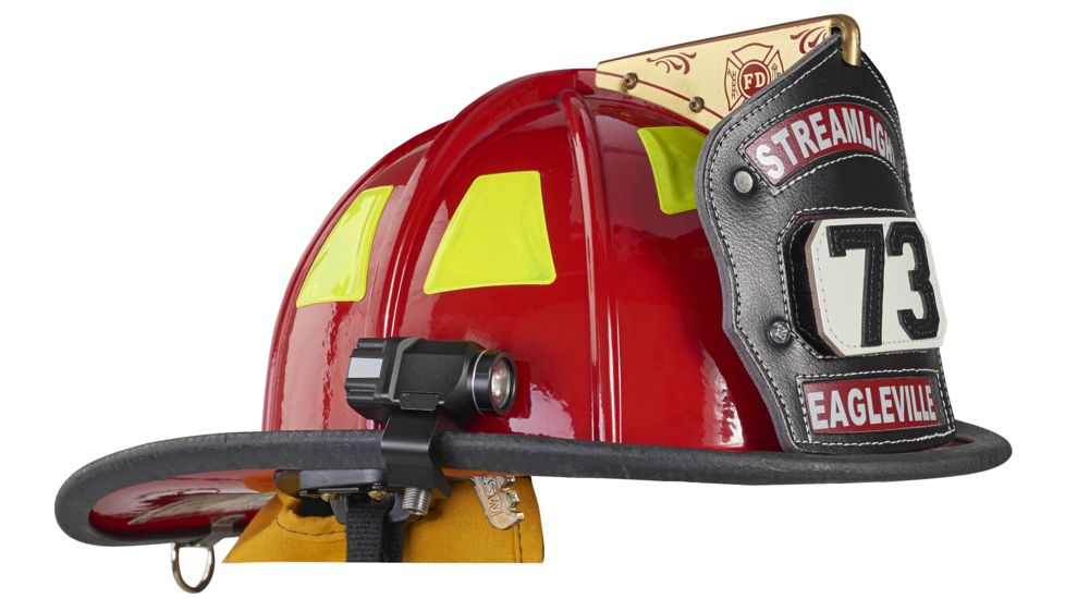 Vantage II Helmet Flashlight, 350 Lumens w/fire helmet mount, CR123A lithium battery