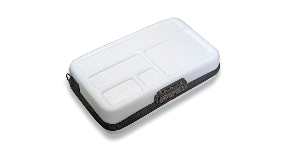 Vault Case CF White Secure Case, 11in x 6.5in x 3in, White Carbon Fiber Shell, VLTSECBNWHITE
