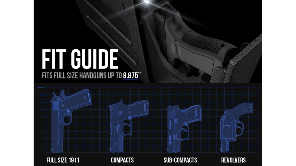 Vaultek Safe NSL20 Slider WiFi Pistol Vault, Covert Black NSL20-BK